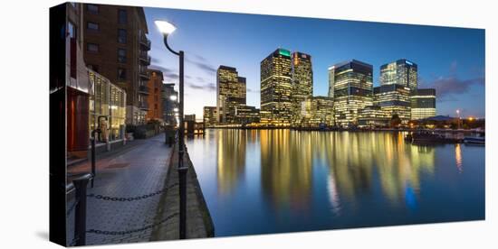 Canary Wharf at Dusk, Docklands, London, England, United Kingdom, Europe-Chris Hepburn-Premier Image Canvas