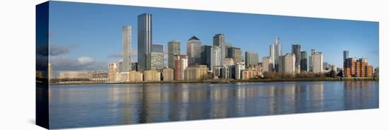 Canary Wharf cityscape panorama, Docklands, London, England, United Kingdom, Europe-Charles Bowman-Premier Image Canvas