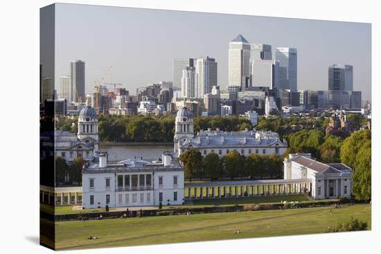 Canary Wharf from Greenwich Park, London, 2009-Peter Thompson-Premier Image Canvas