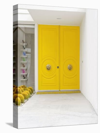 Canary Yellow Doors on a Mid-Century Modern-Tom Windeknecht-Premier Image Canvas