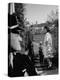 Candidate John Kennedy, Wife Jacqueline and Daughter Caroline, Walk with Dog on Election Day-Paul Schutzer-Premier Image Canvas