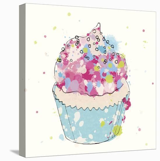 Candy Cupcake I-Clara Wells-Stretched Canvas