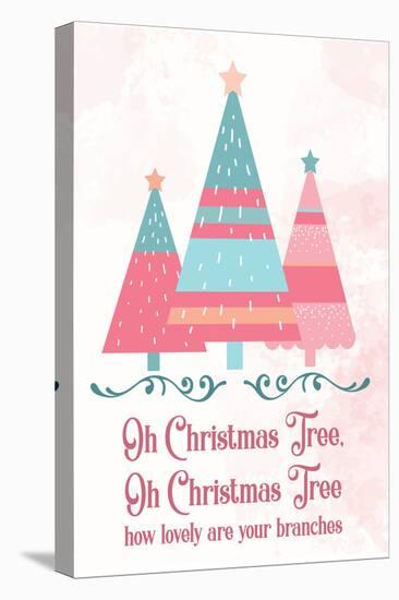 Candy Xmas Trees 2-Melody Hogan-Stretched Canvas