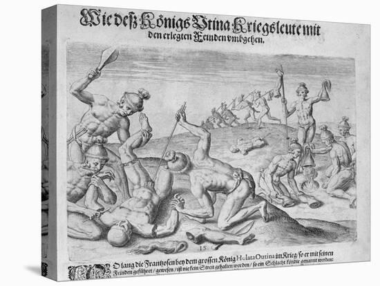 Cannibalism, Engraved by Theodor De Bry-John White-Premier Image Canvas