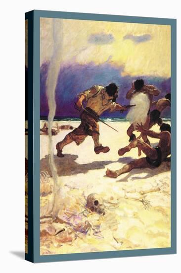 Cannibals-Newell Convers Wyeth-Stretched Canvas