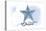 Cannon Beach, Oregon - Starfish - Blue - Coastal Icon-Lantern Press-Stretched Canvas