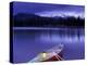 Canoe and Lantern on Banks of Sparks Lake, Cascade Range, Oregon, USA-Janis Miglavs-Premier Image Canvas