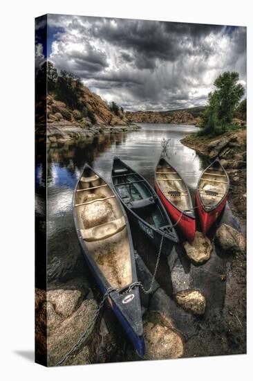 Canoe Break II-Bob Larson-Stretched Canvas