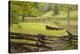 Canoe & Fence-Monte Nagler-Premier Image Canvas