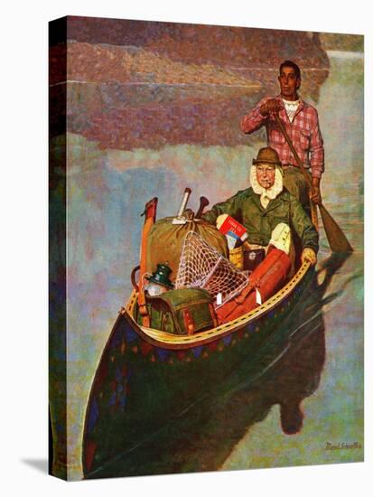 "Canoe Fishing Trip," July 12, 1947-Mead Schaeffer-Premier Image Canvas