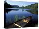 Canoe Resting on the Shore of Little Long Pond, Acadia National Park, Maine, USA-Jerry & Marcy Monkman-Premier Image Canvas