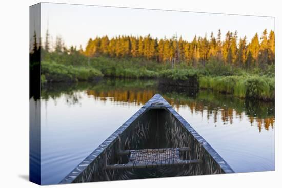 Canoeing on the Cold Stream in the Northern Forests of Maine, Usa-Jerry & Marcy Monkman-Premier Image Canvas