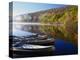 Canoes on a Rural Lake-Darrell Gulin-Premier Image Canvas