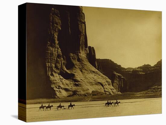 Canon De Chelly, Arizona, Navaho (Trail of Tears)-Edward S Curtis-Premier Image Canvas