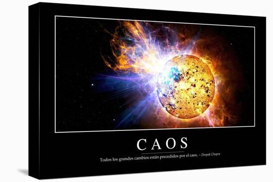 Caos. Cita Inspiradora Y Póster Motivacional-null-Premier Image Canvas