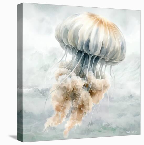 Cape Cod Jellyfish-Nicole DeCamp-Stretched Canvas