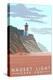 Cape Cod, Massachusetts, Nauset Lighthouse-Lantern Press-Stretched Canvas