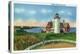 Cape Cod, Massachusetts - View of the Nobska Lighthouse, Woods Hole-Lantern Press-Stretched Canvas