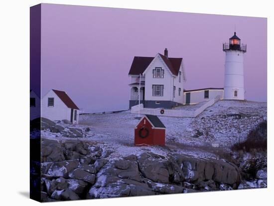 Cape Neddick Lighthouse, The Nubble, Maine, USA-Jerry & Marcy Monkman-Premier Image Canvas