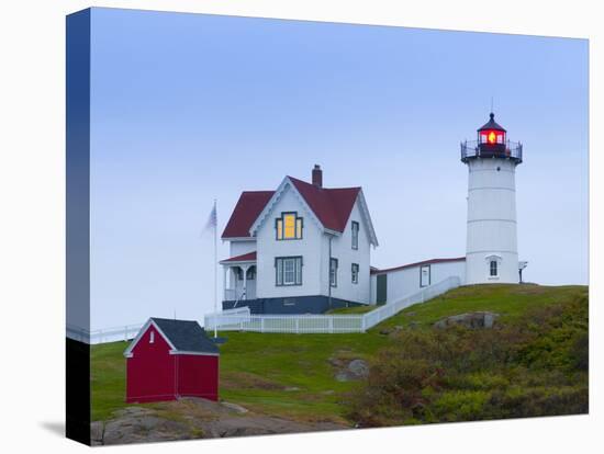 Cape Neddick (The Nubble) Lighthouse, Cape Neddick, Maine, New England, USA, North America-Alan Copson-Premier Image Canvas
