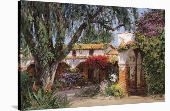 Capistrano Sunlight-George W^ Bates-Stretched Canvas