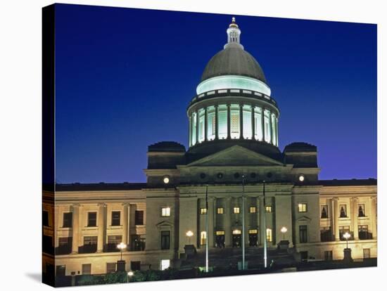 Capitol Building at Twilight, Little Rock, Arkansas-Dennis Flaherty-Premier Image Canvas