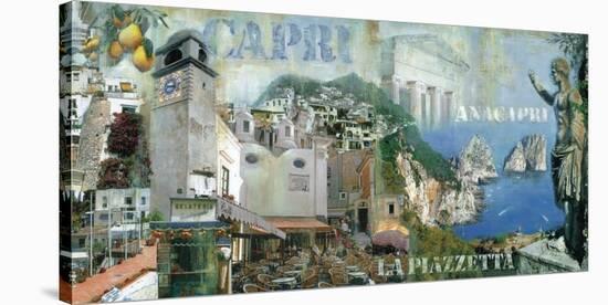 Capri/Anacapri-John Clarke-Stretched Canvas