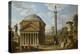 Capriccio of Roman Ruins with the Pantheon, 1737-Giovanni Paolo Pannini-Premier Image Canvas