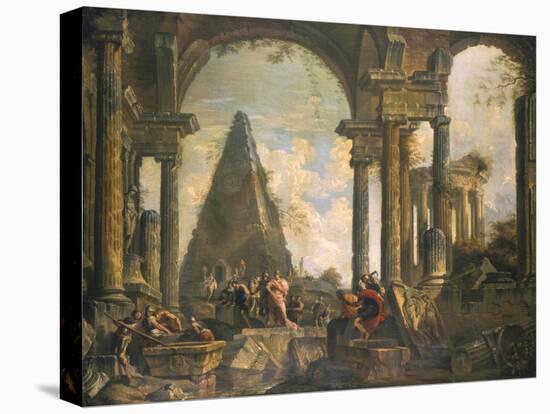 Capriccio of the Ruins of Rome-Giovanni Paolo Pannini-Premier Image Canvas