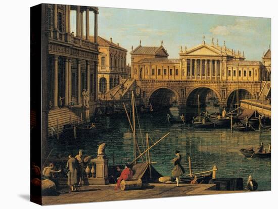 Capriccio with Palladian Buildings-Canaletto-Premier Image Canvas