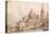 Capriccio with the Church of San Giorgio Maggiore-Canaletto-Stretched Canvas