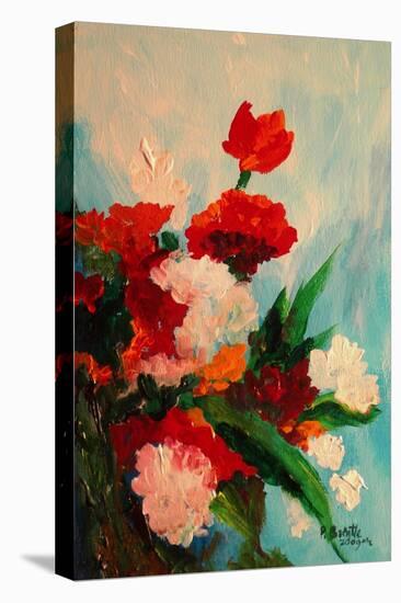 Capricious Carnations, 2017 (Acrylic on Canvas)-Patricia Brintle-Premier Image Canvas