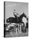 Capt. Theodore Galiza, Russian Riding Master, Taking Triple Bars, Horse Show Organized-Alfred Eisenstaedt-Premier Image Canvas