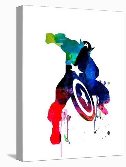Captain America II-Jack Hunter-Stretched Canvas