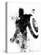 Captain America Watercolor V-Jack Hunter-Stretched Canvas