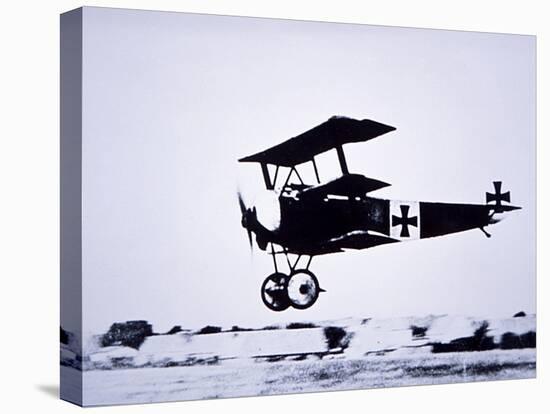 Captain Baron Von Richthofen Landing His Fokker Triplane-German photographer-Premier Image Canvas
