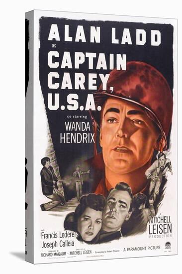 Captain Carey, U.S.A., Wanda Hendrix, Alan Ladd, 1950-null-Stretched Canvas