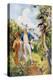 Captain James Cook and Botanist Joseph Banks Examining the Wild Life and Flora in Botany Bay-null-Premier Image Canvas