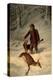 Captain Parker, Still Hunting in the Snow, 1881-Arthur Fitzwilliam Tait-Premier Image Canvas