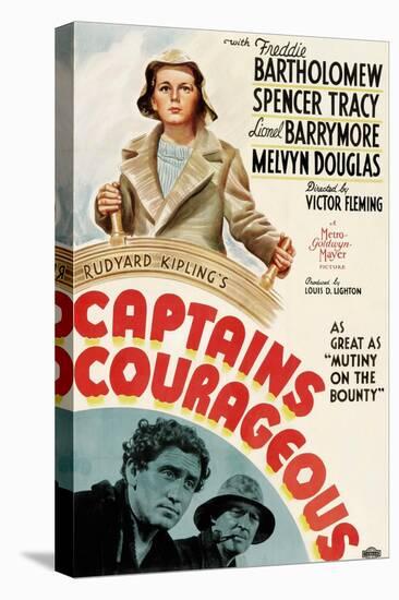 Captains Courageous, Freddie Bartholomew, Spencer Tracy, Lionel Barrymore, 1937-null-Stretched Canvas