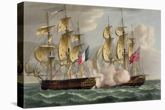 Capture of L'Immortalite, October 20th 1798-Thomas Whitcombe-Premier Image Canvas