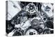 Car Engine - Modern Powerful Car Engine(Motor Unit - Clean and Shiny-l i g h t p o e t-Premier Image Canvas