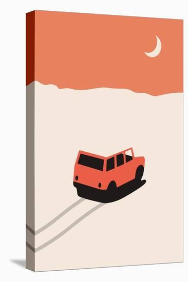 Car in Desert-Florent Bodart-Premier Image Canvas