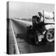 Car Laden with Baggage on Desolate Track of Highway in Desert in Southern California-Dorothea Lange-Premier Image Canvas