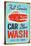 Car Wash Vintage Sign-null-Stretched Canvas