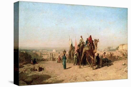 Caravan, 1860-Felix Francois Georges Philibert Ziem-Premier Image Canvas