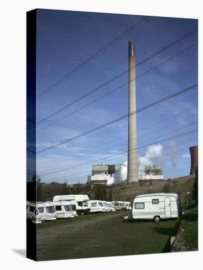 Caravan Site next to Powewr Station-Robert Brook-Premier Image Canvas