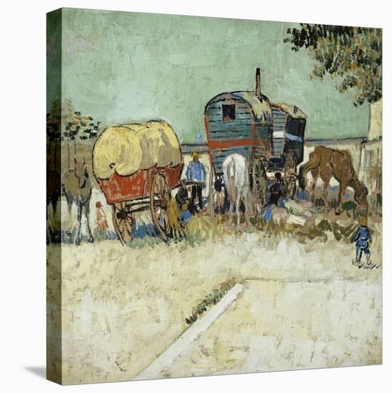 Caravans Encampment of Gypsies-Vincent van Gogh-Premier Image Canvas