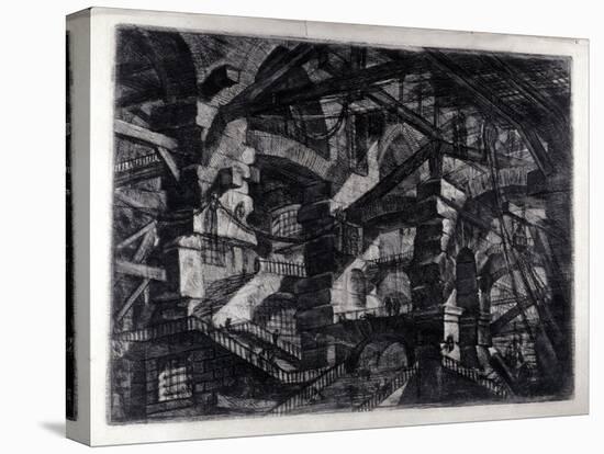 “Carceri D'invenzione”” Internal View of an Imaginary Prison. Drawing by Giovanni Piranesi (Known A-Giovanni Battista Piranesi-Premier Image Canvas