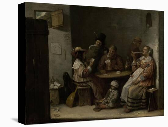 Card Players, c.1645-Joos Van Craesbeeck-Premier Image Canvas